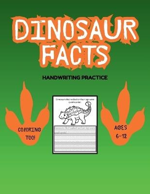 Dinosaur Facts: Handwriting Practice - Heather Taylor - cover