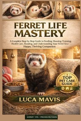 Ferret Life Mastery: A Complete Step-by-Step Guide to Feeding, Housing, Training, Health Care, Bonding, and Understanding Your Ferret for a Happy, Thriving Companion - Luca Mavis - cover