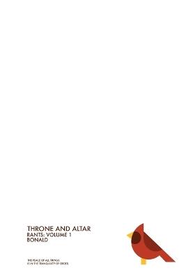 Throne & Altar: Rants: Volume 1 - Bonald - cover