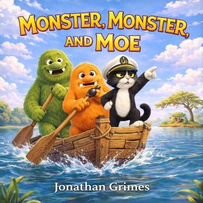 Monster, Monster, and Moe: A Funny Monster Adventure Picture Book for Kids Ages 3-6 - Jonathan Grimes - cover
