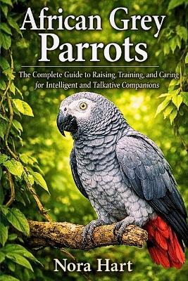 African Grey Parrots: The Complete Guide to Raising, Training, and Caring for Intelligent and Talkative Companions - Nora Hart - cover