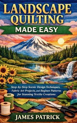 Landscape Quilting Made Easy: Step-by-Step Scenic Design Techniques, Fabric Art Projects, and Beginner Patterns for Stunning Textile Creations - James Patrick - cover