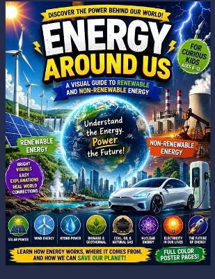 Energy Around Us A Visual Guide to Renewable and Non-Renewable Energy: A Visual Guide to Renewable and Non-Renewable Energy, Bright Visuals to Learn Energy the Easy Way poster book - Esmart Chubs - cover
