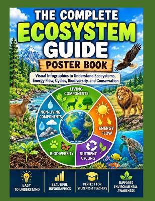 The Complete Ecosystem Guide: Poster Book: Visual Understand Ecosystems, Energy Flow, Cycles, Biodiversity, and Conservation, educational posters that make learning ecosystems simple, engaging, and unforgettable. - Esmart Chubs - cover