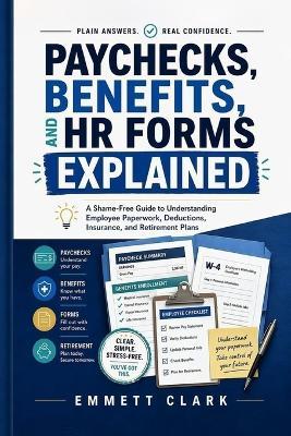 Paychecks, Benefits, and HR Forms Explained: A Shame-Free Guide to Understanding Employee Paperwork, Deductions, Insurance, and Retirement Plans - Emmett Clark - cover