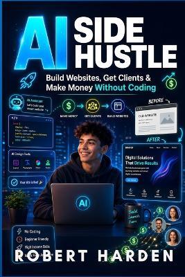 AI Side Hustle: Build Websites, Get Clients & Make Money Without Coding - Robert Harden - cover