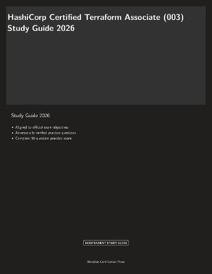 HashiCorp Certified Terraform Associate (003) Study Guide 2026 - Meridian Certification Press - cover