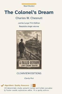 The Colonel's Dream - Charles W Chesnutt - cover