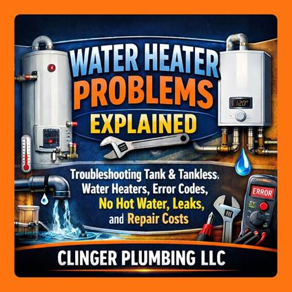 Water Heater Problems Explained: Troubleshooting Tank & Tankless Water Heaters, Error Codes, No Hot Water, Leaks, and Repair Costs