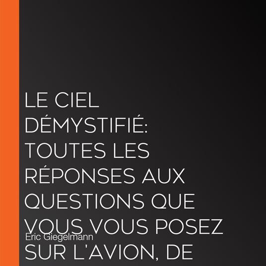 Le ciel démystifié: Toutes les réponses aux questions que vous vous posez sur l'avion, de la réservation à l'atterrissage.