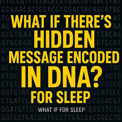 What If We Found a Message Hidden in DNA? For Sleep