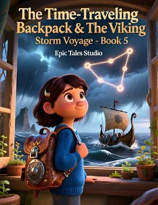 The Time-Traveling Backpack & The Viking Storm Voyage - Book 5: A Stormy Viking Adventure Through Time - Epic Tales Studio - cover