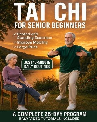 Tai Chi for Senior Beginners: Simple Seated and Standing Exercises with Easy Video Tutorials - 15-Minute Daily Routines to Help You Feel Younger and Improve Mobility - Shen Hung - cover