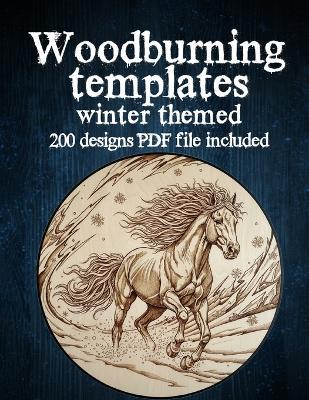 Woodburning Templates Winter Theme: 100+ Pyrography Patterns with QR Code for Instant PDF Download - Falkenstein Greta - cover