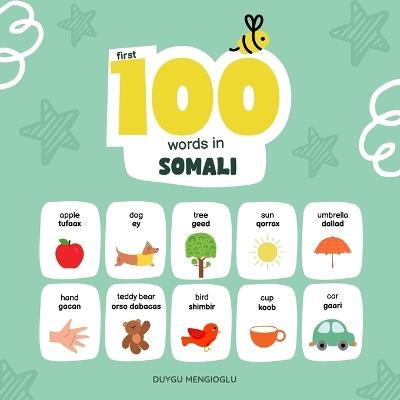 First 100 Words in Somali, Somali Language Learning for Kids: Bilingual Somali Baby Book, Somali First Dictionary, Somali Flashcards - Duygu Mengioglu - cover