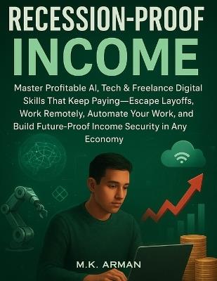 Recession-Proof Income: Master Profitable AI, Tech & Freelance Digital Skills That Keep Paying-Escape Layoffs, Work Remotely, Automate Your Work, and Build Future-Proof Income Security in Any Economy - M K Arman - cover