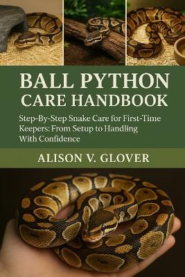 Ball Python Care Handbook: Step-By-Step Snake Care for First-Time Keepers: From Setup to Handling With Confidence - Alison V Glover - cover
