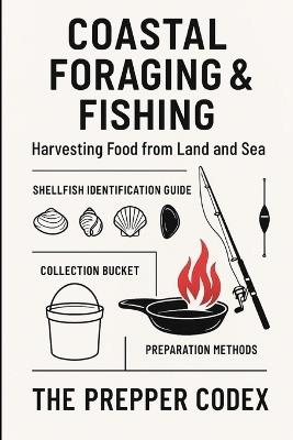 Coastal Foraging & Fishing: A Practical Family Guide to Harvesting, Cooking, and Living Sustainably from the Sea - Jordan Ellis - cover