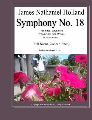 Symphony No. 18: For Small Orchestra (Woodwinds and Strings) Full Score - James Nathaniel Holland - cover