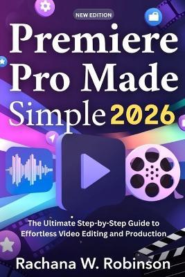Premiere Pro Made Simple 2026: The Ultimate Step-by-Step Guide to Effortless Video Editing and Production - Rachana W Robinson - cover