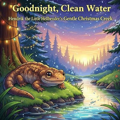 Goodnight, Clean Water: Hendrik the Little Hellbender's Gentle Christmas Creek - Ronnie Mendivil - cover