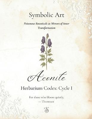Symbolic Art: Poisonous Botanicals as Mirrors of Inner Transformation - Aconite - Thrennart Symbolism - cover