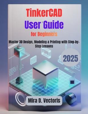 TinkerCAD User Guide for Beginners: Master 3D Design, Modeling & Printing with Step-by-Step Lessons - Mira D Vectoris - cover