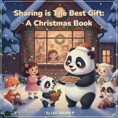 Sharing Is The Best Gift: A Panda Christmas Book Age 3-5 Years - Leo Kelvin - cover