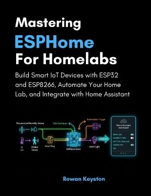 Mastering ESPHome for Homelabs: Build Smart IoT Devices with ESP32 and ESP8266, Automate Your Home Lab, and Integrate with Home Assistant - Rowan Keyston - cover