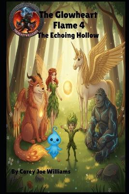 The Glowheart flame 4 The Echoing Hollow - Corey Joe Williams - cover