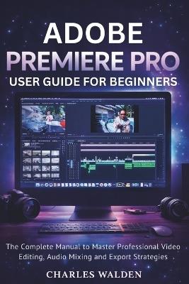 Adobe Premiere Pro User Guide for Beginners: The Complete Manual to Master Professional Video Editing, Audio Mixing and Export Strategies - Charles Walden - cover