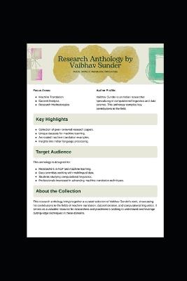 Collected research paper, datasets, machine translations with annotations - Vaibhav Sunder - cover