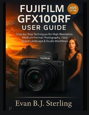 Fujifilm Gfx100rf User Guide: Step-by-Step Techniques for High-Resolution Medium-Format Photography, Field-Tested Landscape & Studio Workflows - Evan B J Sterling - cover