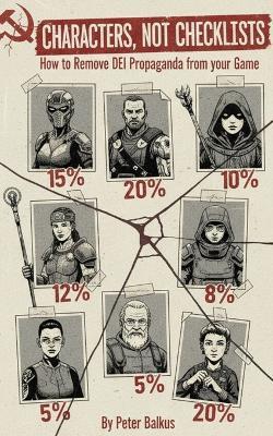 Characters, Not Checklists: How to Remove DEI Propaganda from Your Game - Peter Balkus - cover