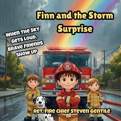 Finn and the Storm Surprise: When the Sky Gets Loud, Brave Friends Show Up - Steven Gentile - cover