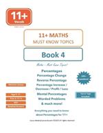 11+ Maths - Book 4: Percentages - Everything you need to know!