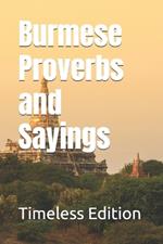 Burmese Proverbs and Sayings