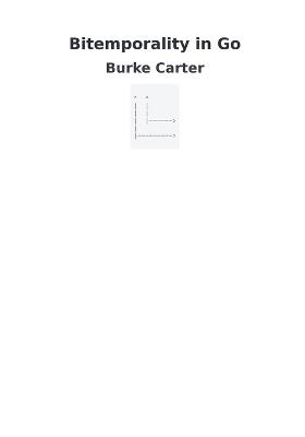 Bitemporality in Go - Burke Carter - cover