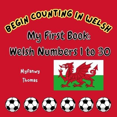 Begin Counting in Welsh: My First Book: Welsh Numbers 1 to 30: Counting Playtime in Wales - Myfanwy Thomas - cover