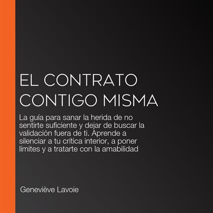 EL CONTRATO CONTIGO MISMA