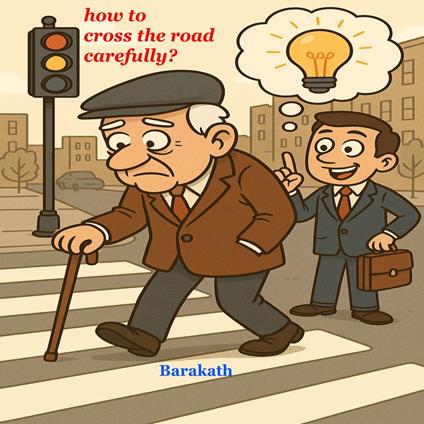 How to cross the road carefully?