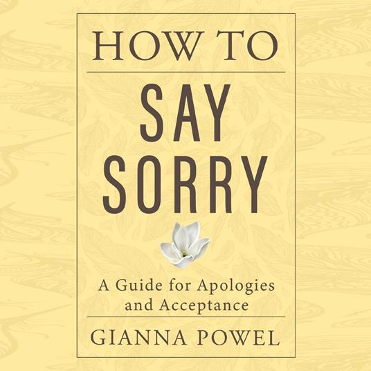 How to Say Sorry