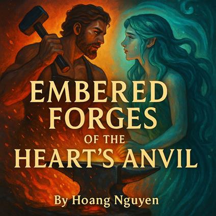Embered Forges of the Heart's Anvil: A Blacksmith Godling's Crafted Love for the River Nymph