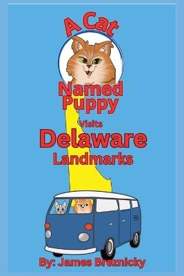 A Cat Named Puppy Visits Delaware Landmarks: Exploring Historic Sites, State Parks, and Fun Attractions in the First State - A Rhyming Adventure for Curious Kids - James Breznicky - cover