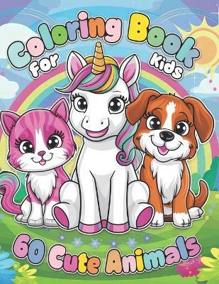 Animal Friends Coloring Fun: 60 different Animals of Cute Critters for Kids Age 4-8: Single-Side Pages to Prevent Bleed-Through (8.5x11 inches) - Perfect for Creative Fun! - Sketchycritters - cover