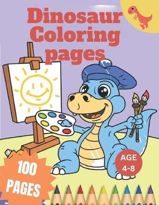 "Color & Connect Dinosaurs: A Fun Coloring Adventure with 50 Cute Dinosaurs - Creative Play for Young Minds - Unleash Imagination with Prehistoric Pages - Educational Entertainment for Kids 4-8 Paperback" - Muhammad Ali Awan - cover