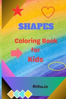 Shapes learning book for kids; Shapes coloring book; kids activity book - Elaison Joshua - cover