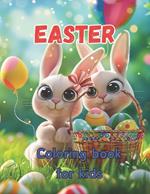 Colorful Easter: Coloring Book Easter Bunnies and Eggs