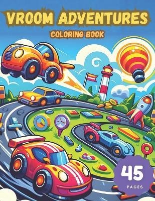 Vroom Adventures: Zoom into Fun with Cars and More! Engines, Submarines, Planes, Trucks, Trains, and more - Little Library - cover