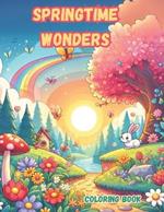 Springtime Wonders: Explore the Magic of Spring in Every Stroke. Coloring Book Pages for All Ages. Beautifully Illustrated.